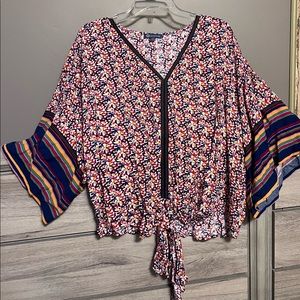 V neck  Democracy Blouse